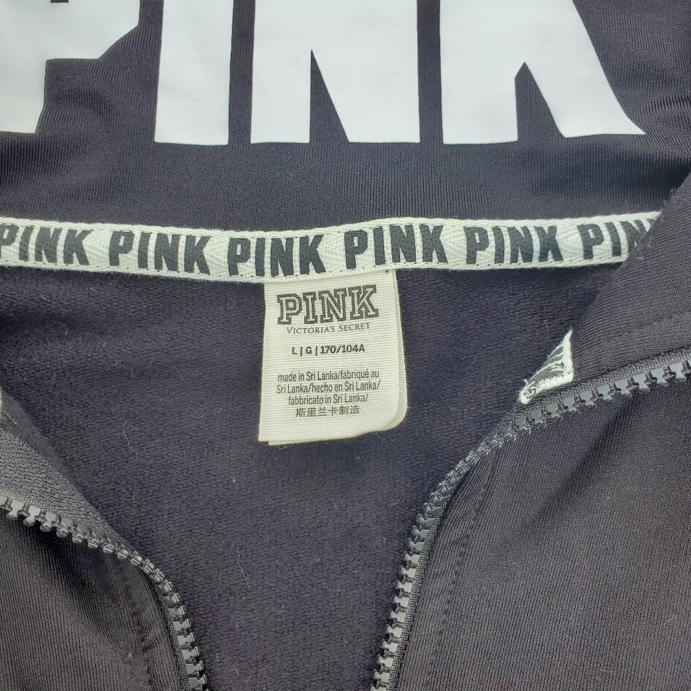 PINK- quarter zip sweater